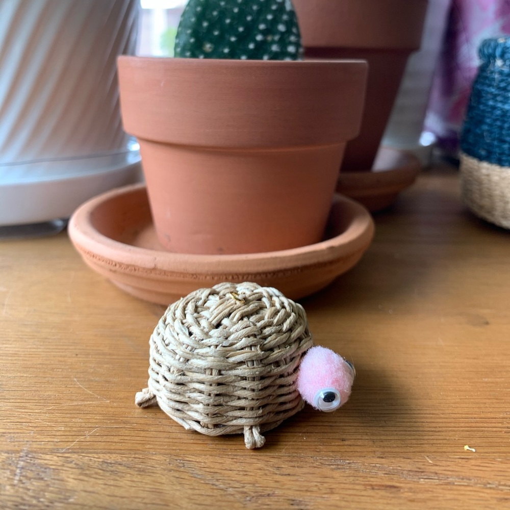 Handwoven Turtle Charm
